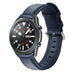 Bracelet cuir Samsung Galaxy Watch 3 45mm (bleu foncé)