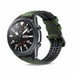 Bracelet silicone/cuir Samsung Galaxy Watch 3 45 mm (vert)