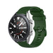 Bracelet silicone luxe Samsung Galaxy Watch 3 45mm (vert armée)
