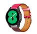 Bracelet cuir Samsung Galaxy Watch 4 40mm (rose/rouge foncé)