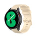 Bracelet silicone luxe Samsung Galaxy Watch 4 40mm (beige)