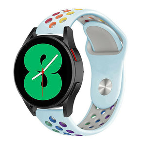 Silicone Sport Strap, on a watch, 3/4 front view