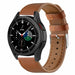 Bracelet cuir Samsung Galaxy Watch 4 Classic 42mm (serré marron)