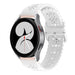 Bracelet silicone à motifs Samsung Galaxy Watch 4 44mm (blanc)