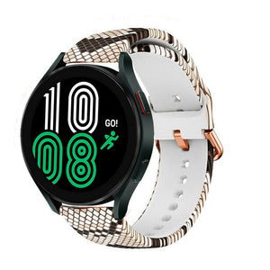 Print Silicone Strap, on a watch, 3/4 front view