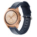 Bracelet cuir Samsung Galaxy Watch 42mm (bleu foncé)