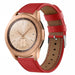 Bracelet cuir Samsung Galaxy Watch 42mm (rouge)