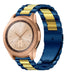 Bracelet acier Samsung Galaxy Watch 42mm (bleu/or)