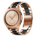 Bracelet acier Samsung Galaxy Watch 42mm (or rose/noir)