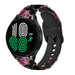 Bracelet silicone Samsung Galaxy Watch 4 - 44mm fleur rose
