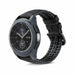 Bracelet cuir / silicone Samsung Galaxy Watch 46mm (noir)
