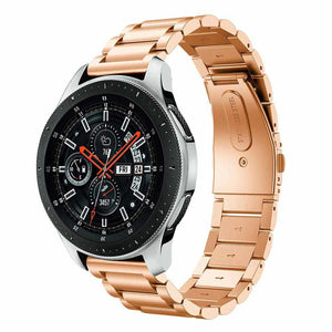 Steel Strap, rose gold, on a watch, 3/4 front view