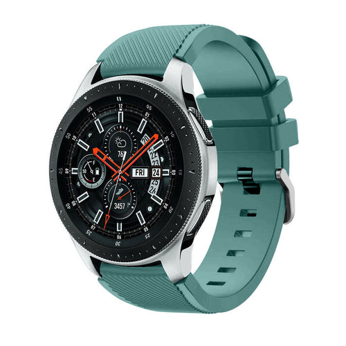 Twill Silicone Strap, on a watch, 3/4 front view