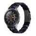 Bracelet résine Samsung Galaxy Watch 46mm (noir/blanc)