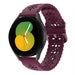 Bracelet silicone à motifs Samsung Galaxy Watch 5 40mm (bordeaux)
