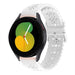 Samsung Galaxy Watch 5 40mm Silicone Strap Patterned (White)