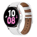Bracelet cuir Samsung Galaxy Watch 5 - 44mm (blanc)