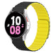 Samsung Galaxy Watch 5 44mm Magnetic Silicone Strap Perfect Fit (Black/Yellow)