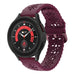 Bracelet silicone à motifs Samsung Galaxy Watch 5 Pro (bordeaux)