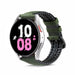 Bracelet silicone/cuir Galaxy Watch 5 - 44mm (vert)