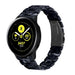 Bracelet en résine Samsung Galaxy Watch Active (noir/blanc)