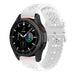 Bracelet silicone à motifs Samsung Galaxy Watch 4 Classic 46mm (blanc)