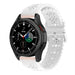 Samsung Galaxy Watch 4 Classic 42mm Patterned Silicone Strap (White)