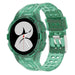 Bracelet silicone intégral Samsung Galaxy Watch 4 44mm (vert transparent)