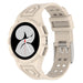 Bracelet silicone intégral Samsung Galaxy Watch 4 44mm (blanc ivoire)