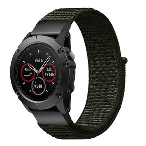 Bracelet nylon Garmin Fenix 8 Pro - 51mm (vert militaire)