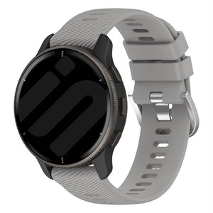 Bracelet silicone Garmin Venu 4 - 45mm (gris clair)
