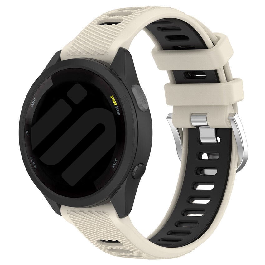 Bracelet sport avec boucle Garmin Approach S50 (beige/noir)