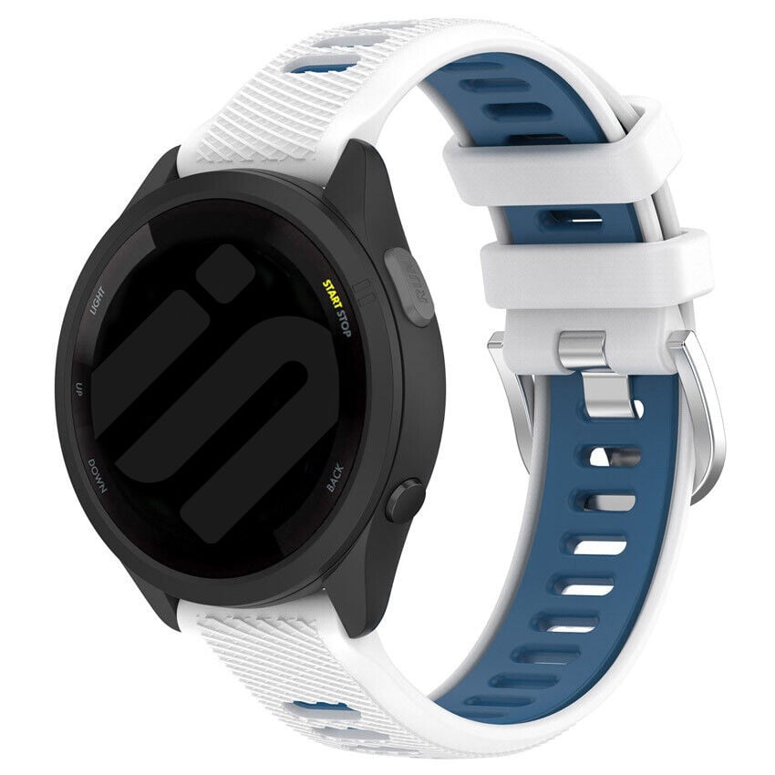 Garmin Vivomove Sport Sport Buckle Strap (White/Blue)