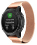 Bracelet milanais Garmin Quatix 5 / 6 / 7 (or rose)