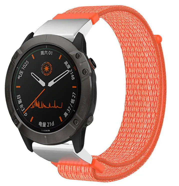 Garmin D2 Mach 2 - 47mm Nylon Strap (Orange)