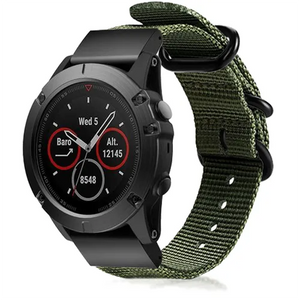 Bracelet nylon boucle Garmin Tactix 7 (vert)
