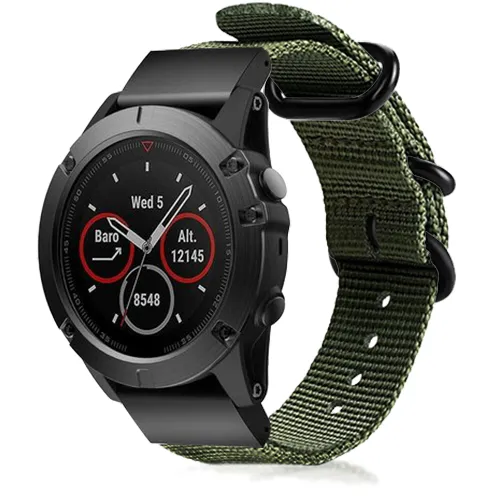 Bracelet nylon boucle Garmin Tactix 7 (vert)