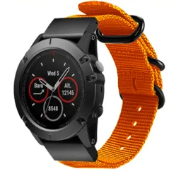 Bracelet nylon á boucle Garmin Instinct 3 - 45mm (orange)