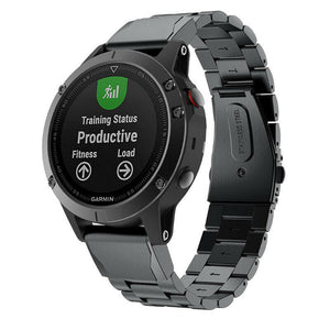 Bracelet acier Garmin Instinct 2 (noir)