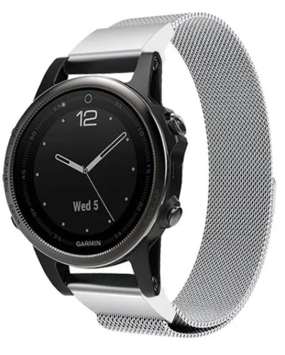 Bracelet milanais Garmin D2 Delta S (argent)