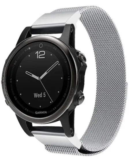 Bracelet milanais Garmin D2 Delta S (argent)