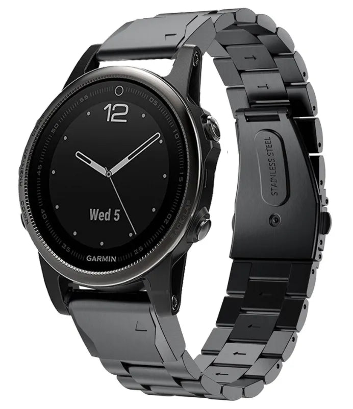 Bracelet acier Garmin Approach S70 - 42mm (noir)
