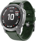 Garmin Quatix 3 / 6x / 7x Solar Silicone Strap (Dark Green)