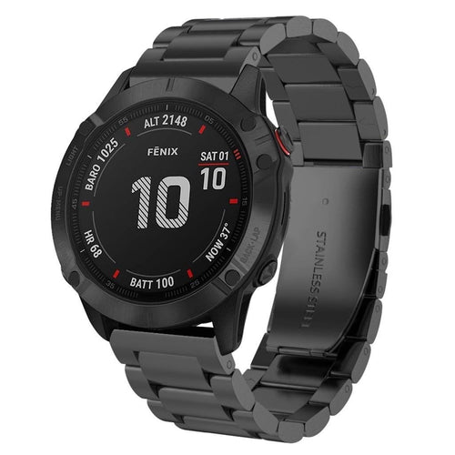 Garmin Quatix 8 - 51mm Steel Strap (Black)