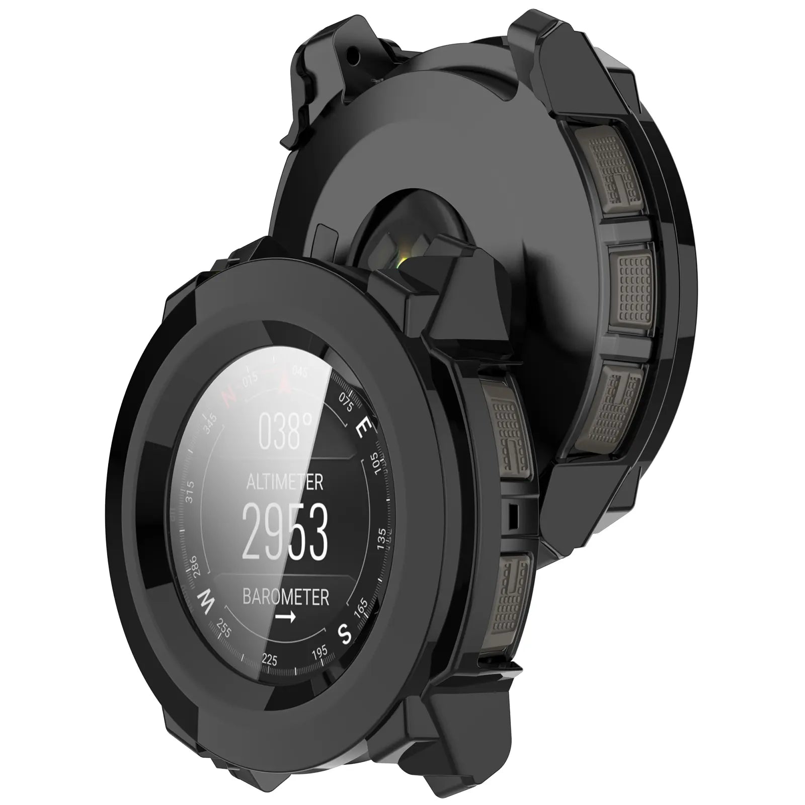 Coque en verre PC Garmin Instinct 3 - 45mm (noir)