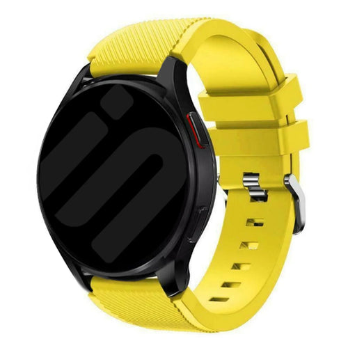 Bracelet silicone sergé Coros Apex 42mm (jaune)