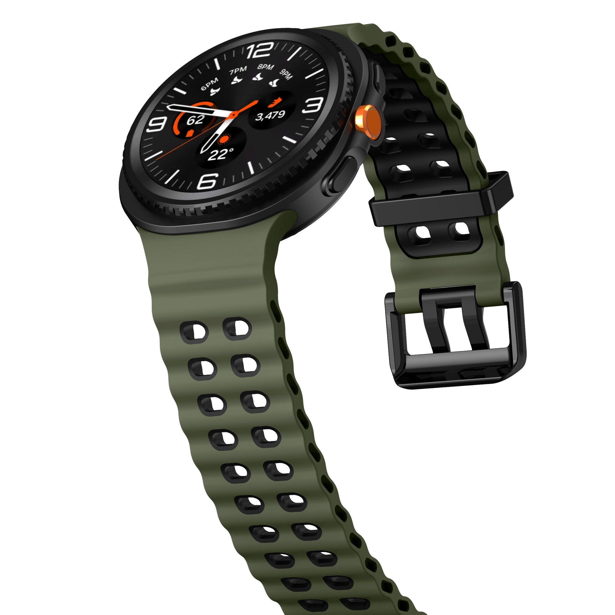 Samsung Galaxy Watch 9 - 40mm Ocean Strap (Olive Green/Black)