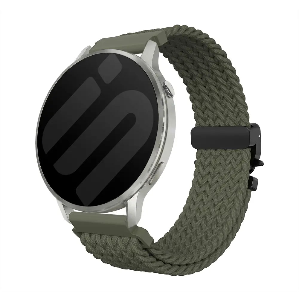 Bracelet tressé boucle en P Garmin Forerunner 170 (vert)