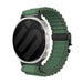 Samsung Galaxy Watch 9 - 40mm Outdoor Nylon Strap with P-Buckle (Green with Black)