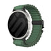 Samsung Galaxy Watch 9 - 40mm Outdoor Nylon Strap with P-Buckle (Green with Black)